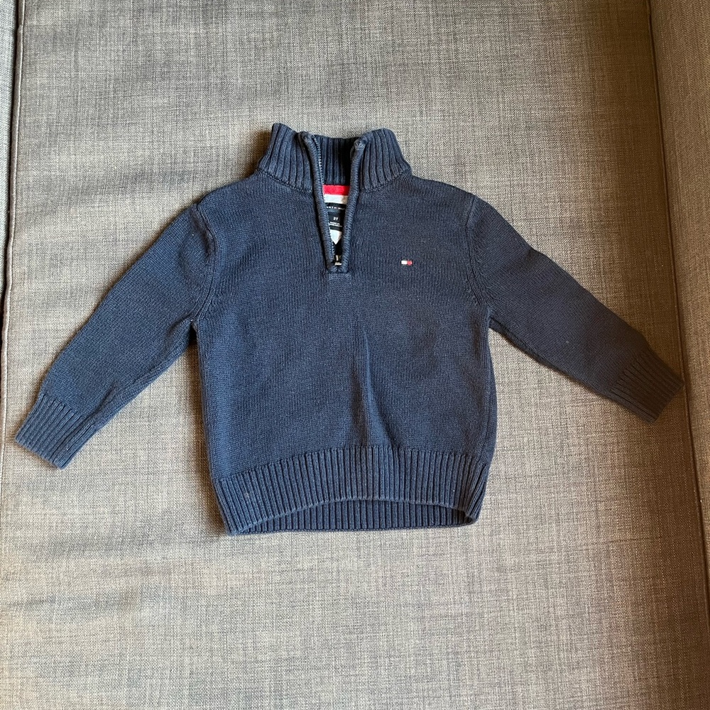 Tommy Hilfiger Kids Quarter Zip Sweater